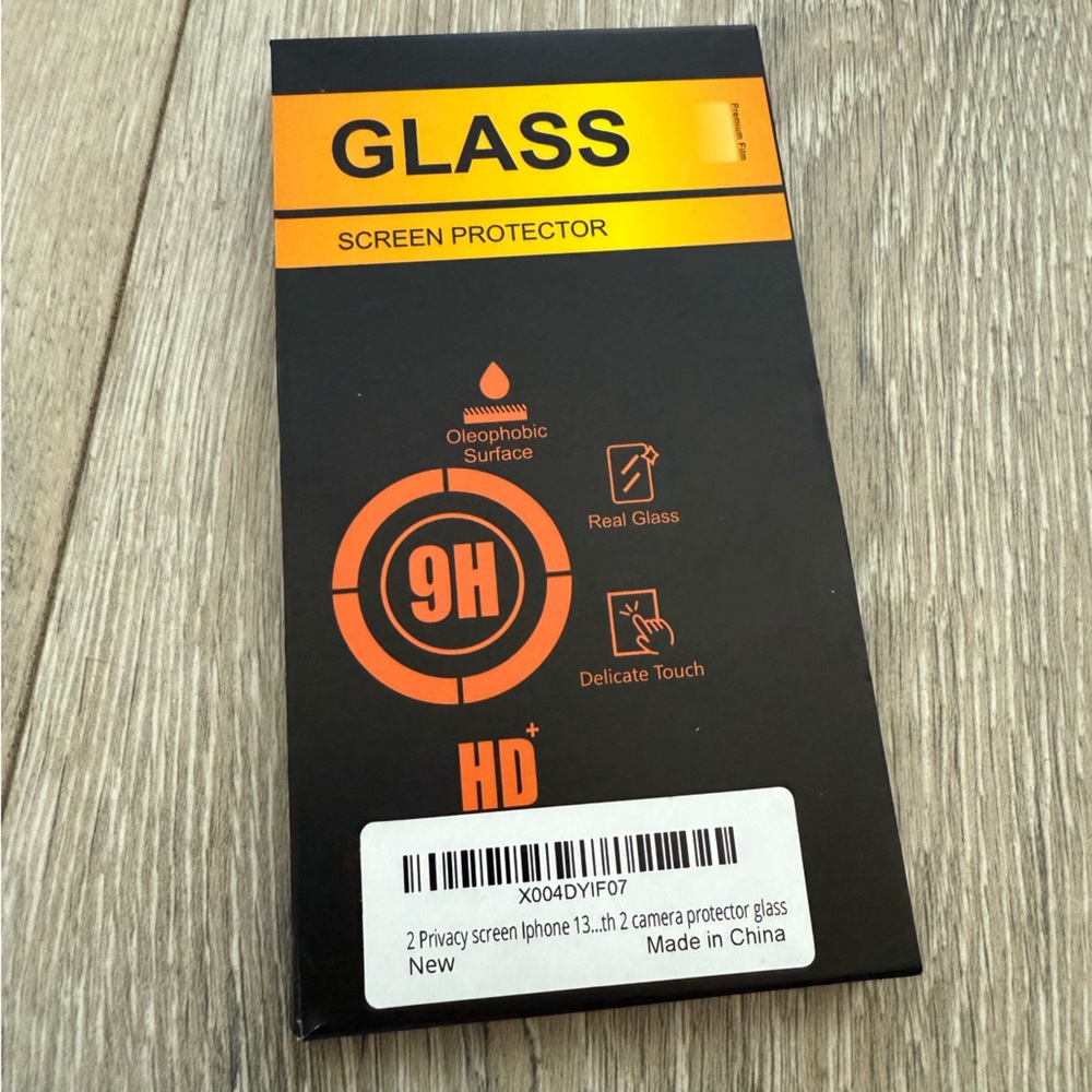 Premium Glass Screen Protector - Black iphone 13